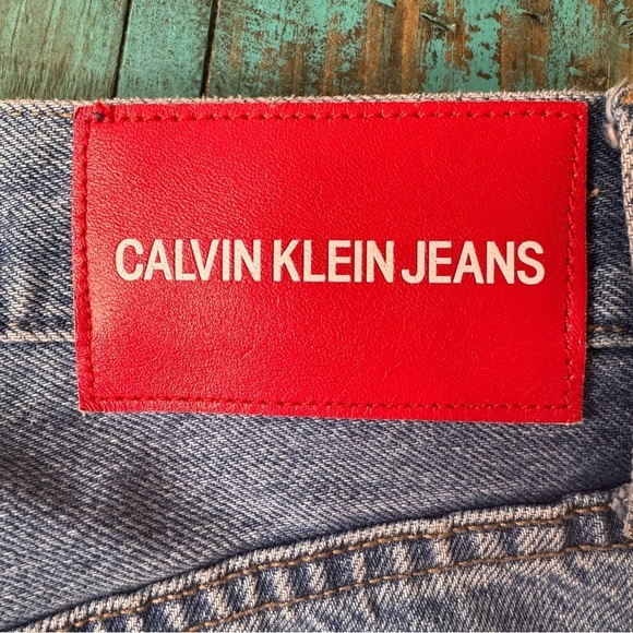 Calvin Klein High Rise Straight Jeans Premium Italian Denim Size 29 100% Cotton - Picture 14 of 16